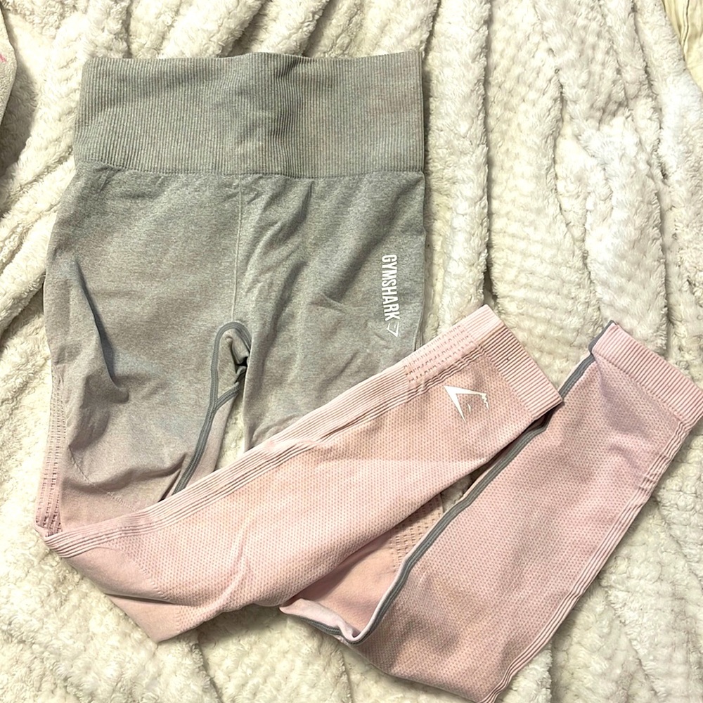 GYMSHARK size xs seamless ombré leggings
